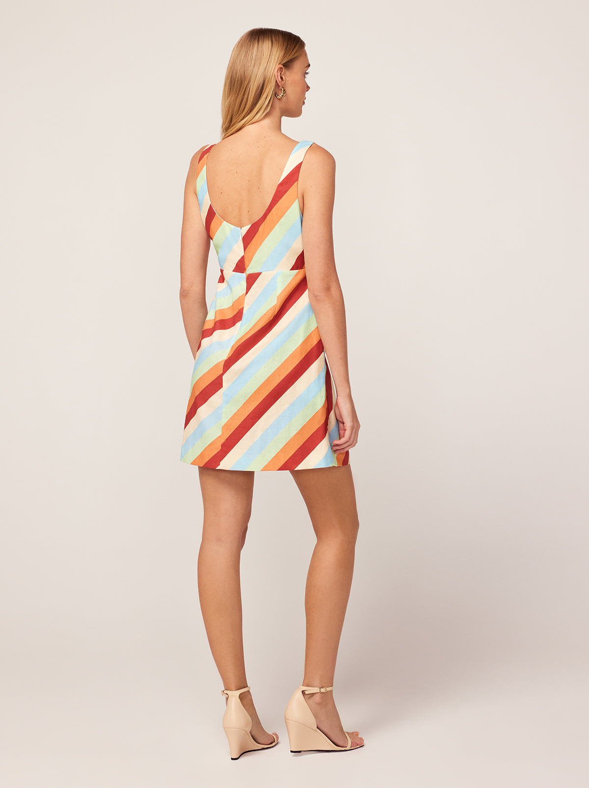Connie Multi Stripe Mini Dress By KITRI Studio