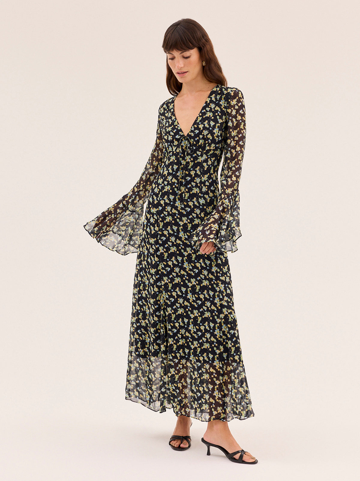 black cherry dress Dahlia Black Cherry Print Maxi Dress