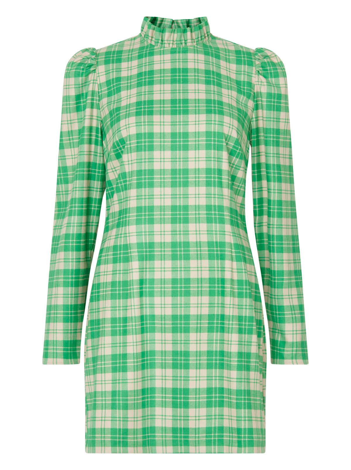 Danika Green Check Flannel Mini Dress By KITRI Studio