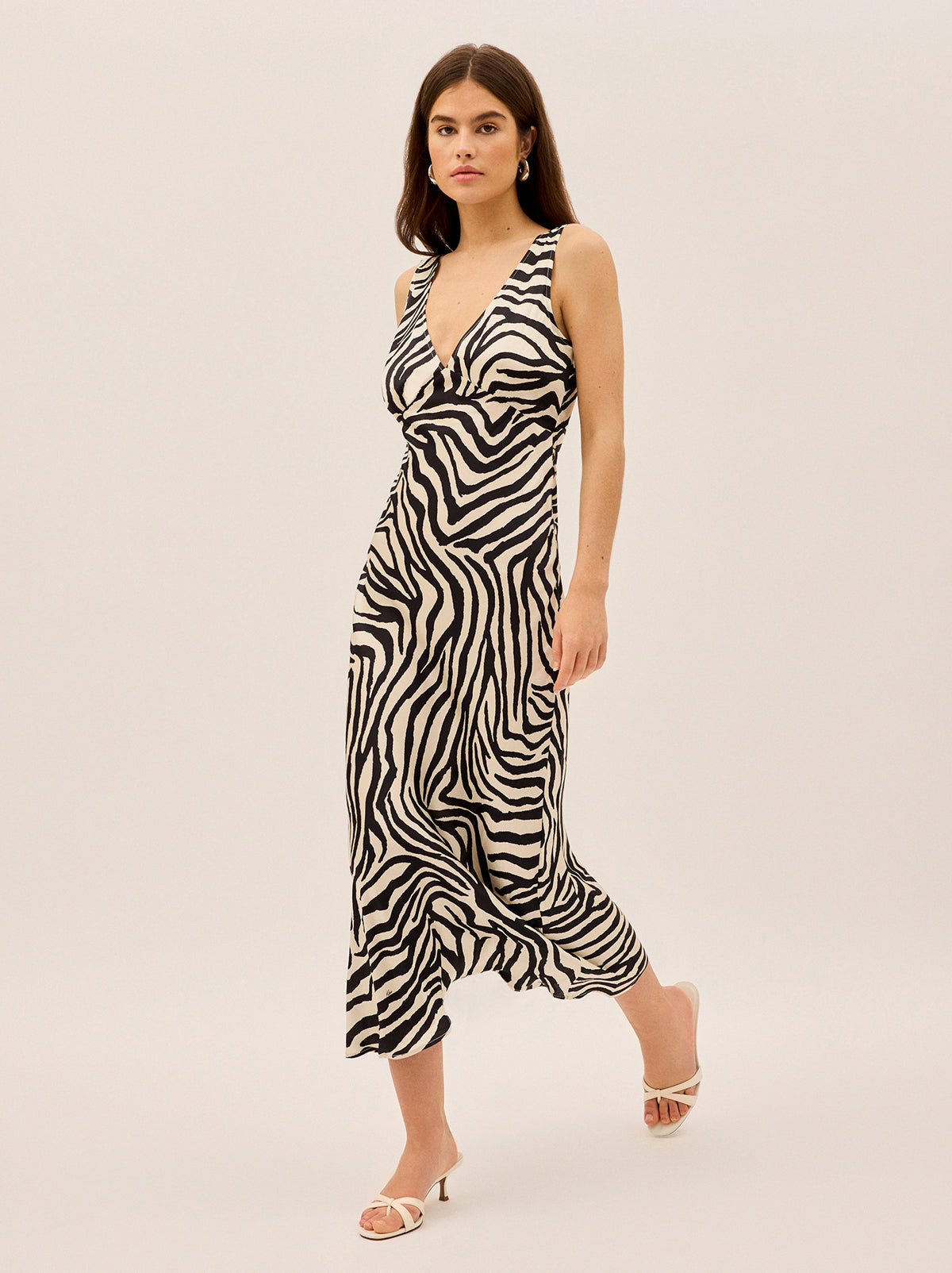 Danna Zebra Print Satin Dress | KITRI Studio Danna Zebra Print Satin Dress | KITRI Studio