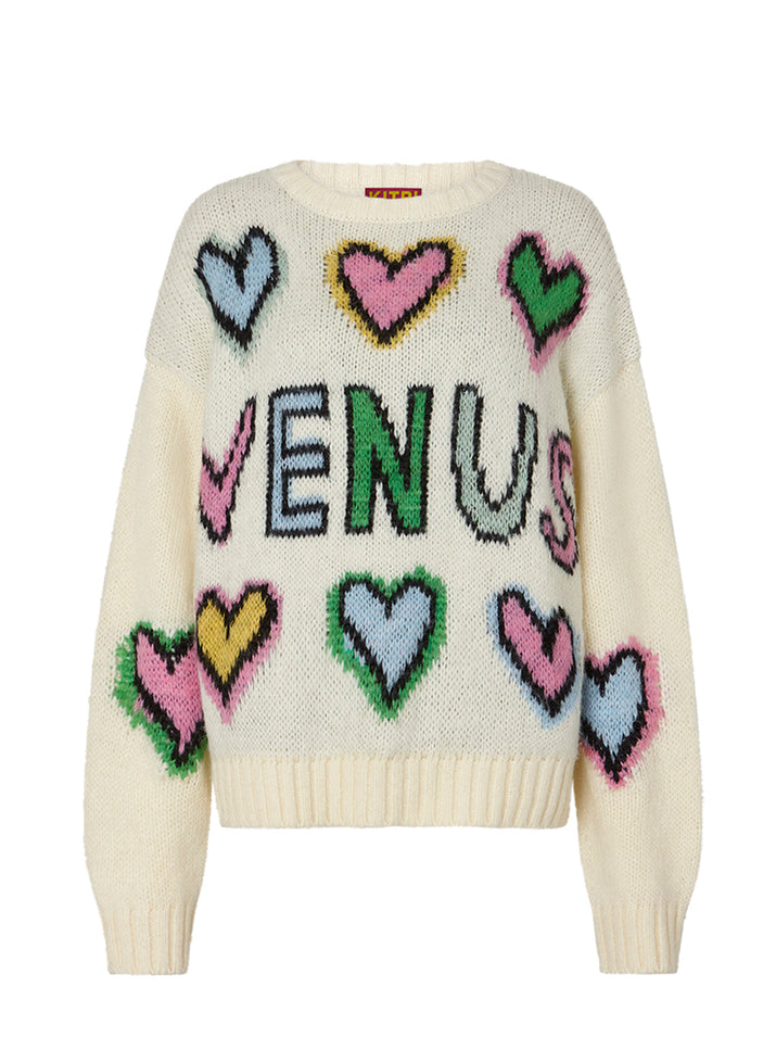 Darina Venus Intarsia Knit Sweater | KITRI Studio