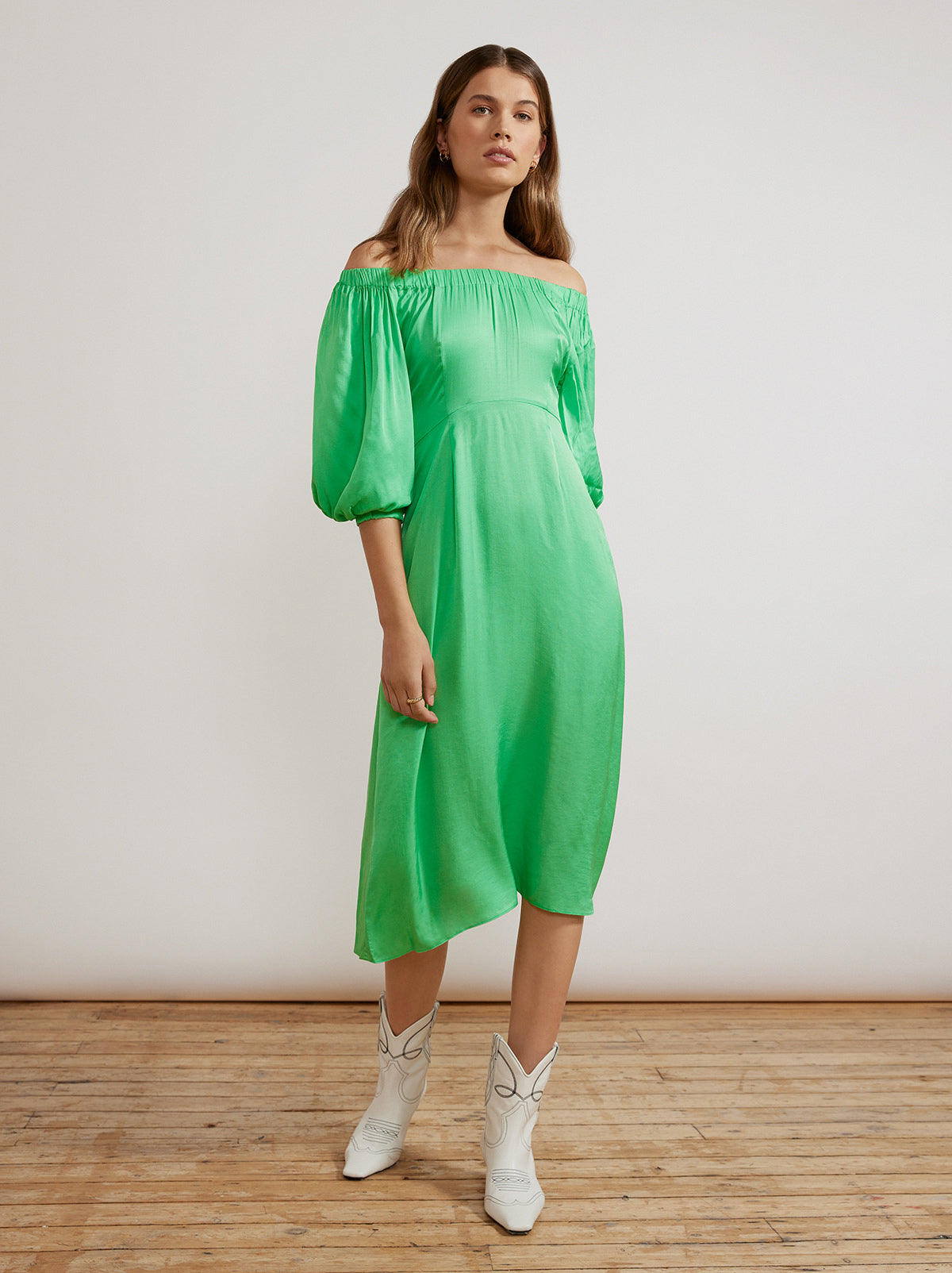 Della Apple Green Dress By KITRI Studio