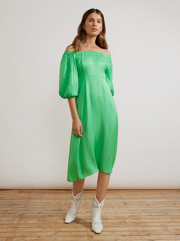 Della Apple Green Dress