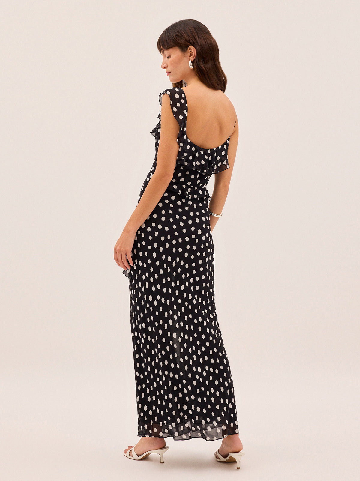 Delphina Black Polka Dot Dress By KITRI Studio