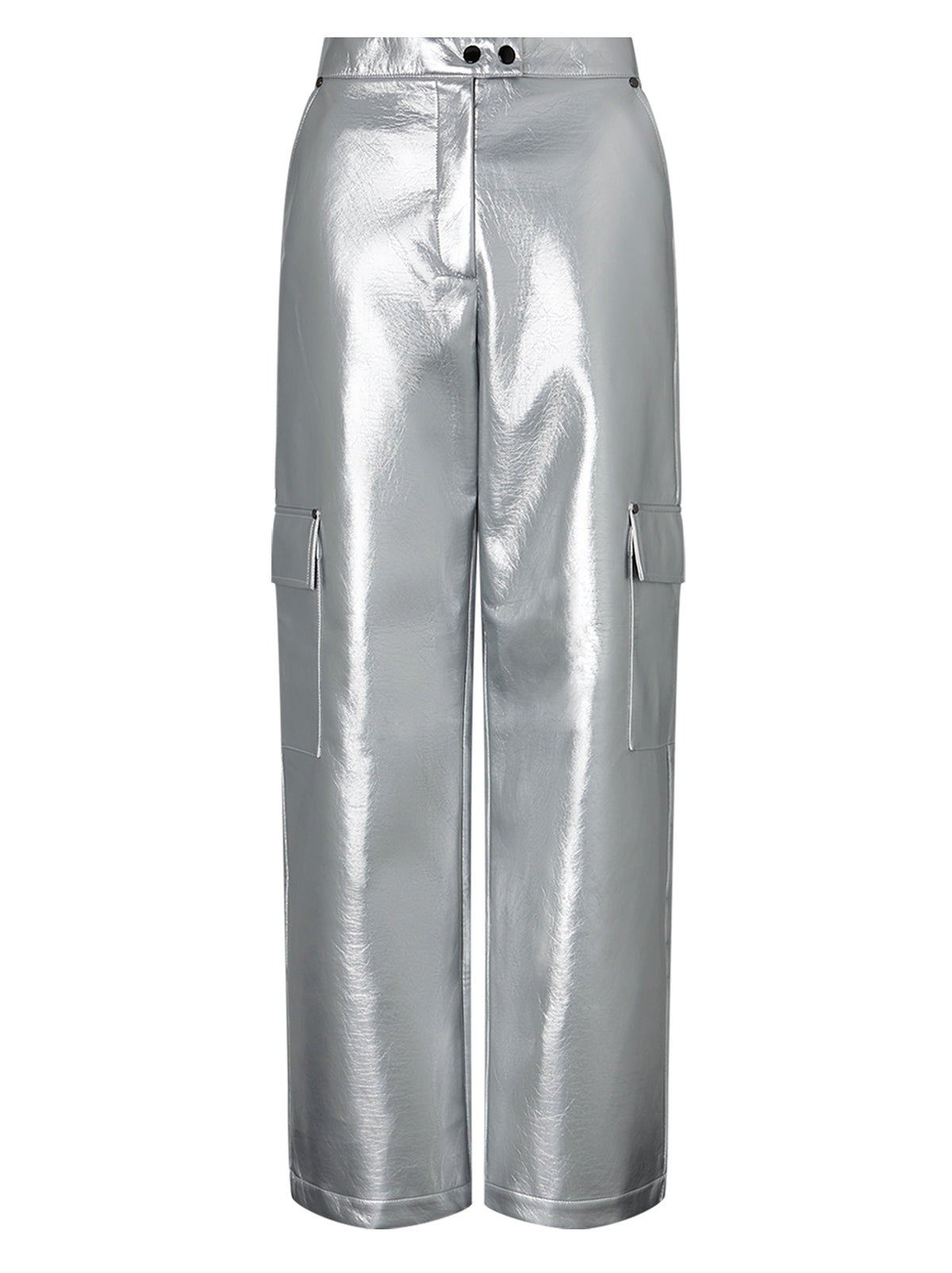 Silver deals vinyl pants