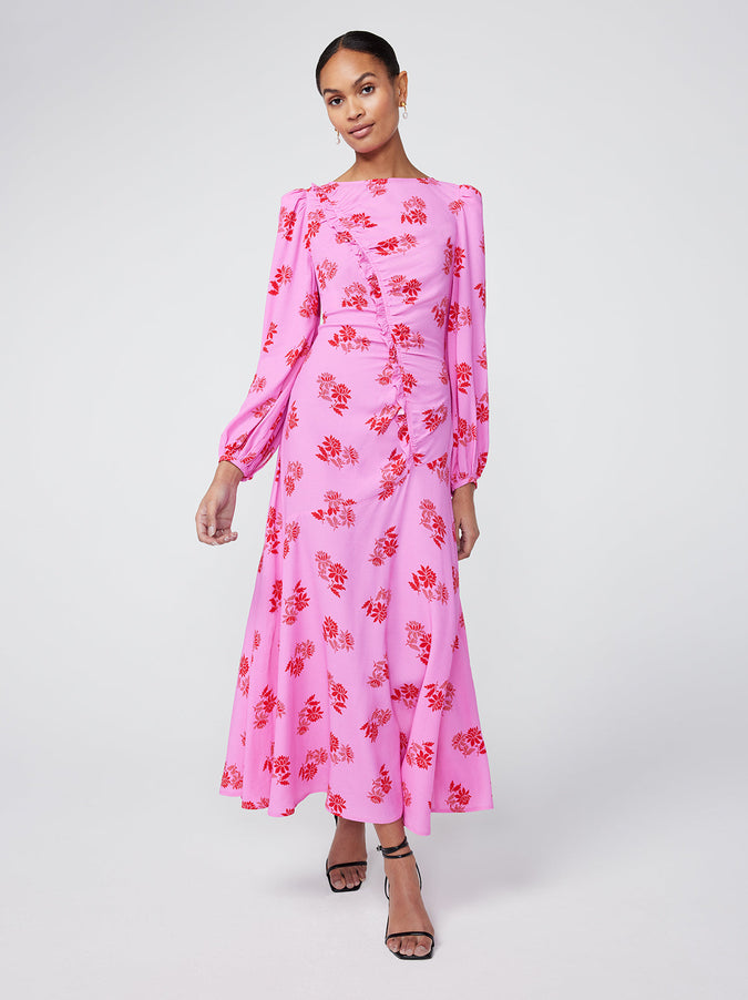 Dorothy Pink Floral Maxi Dress