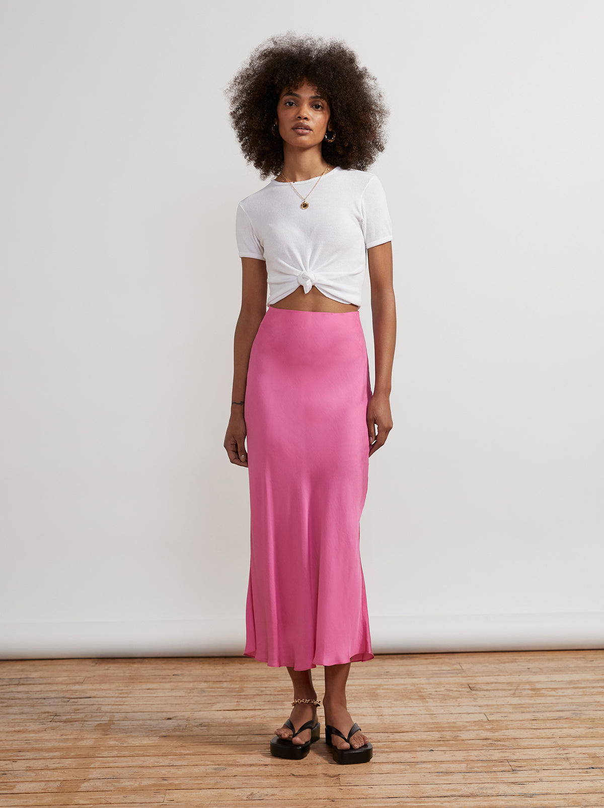 Hot pink skirt looks best sale