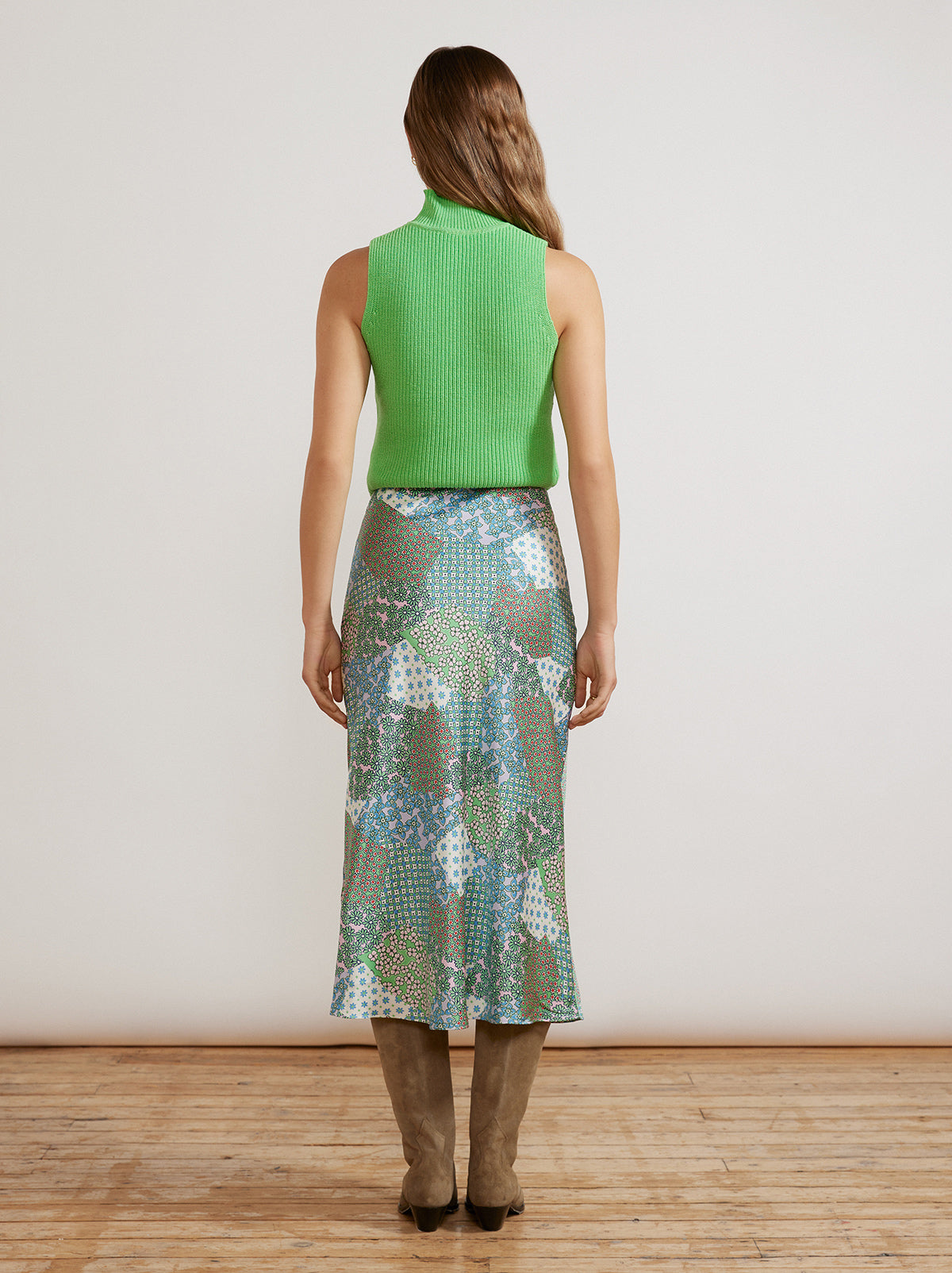 Dylan Mixed Floral Print Skirt By KITRI Studio