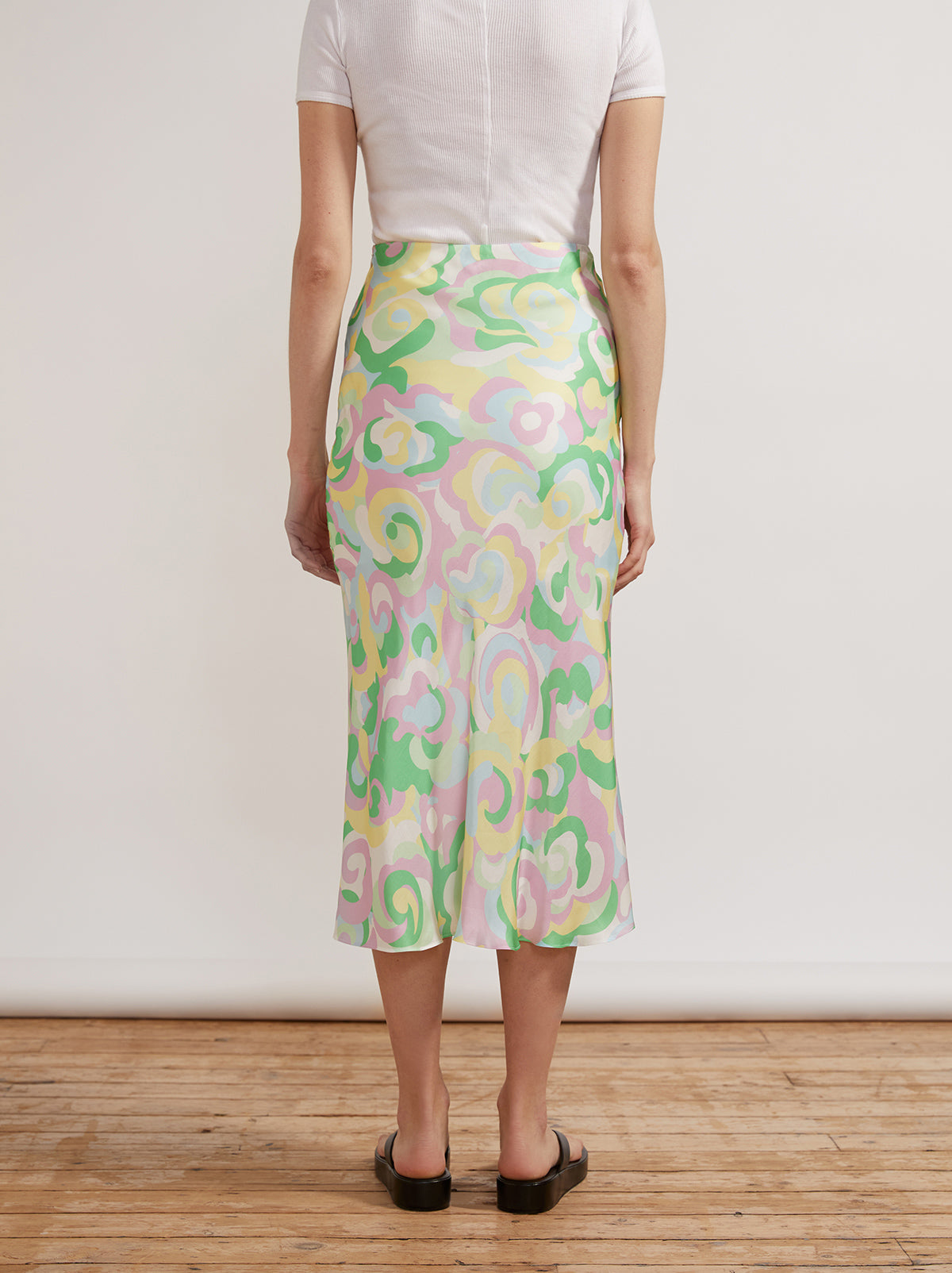 Dylan Multi Floral Swirl Skirt by KITRI Studio