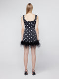 Edina Black Polka Dot Mini Dress By KITRI Studio