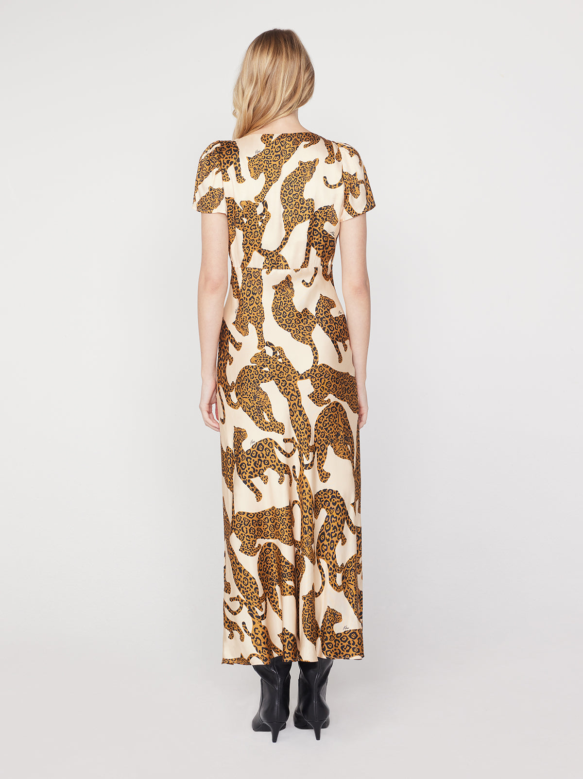Fierra midi dress in leopard clearance