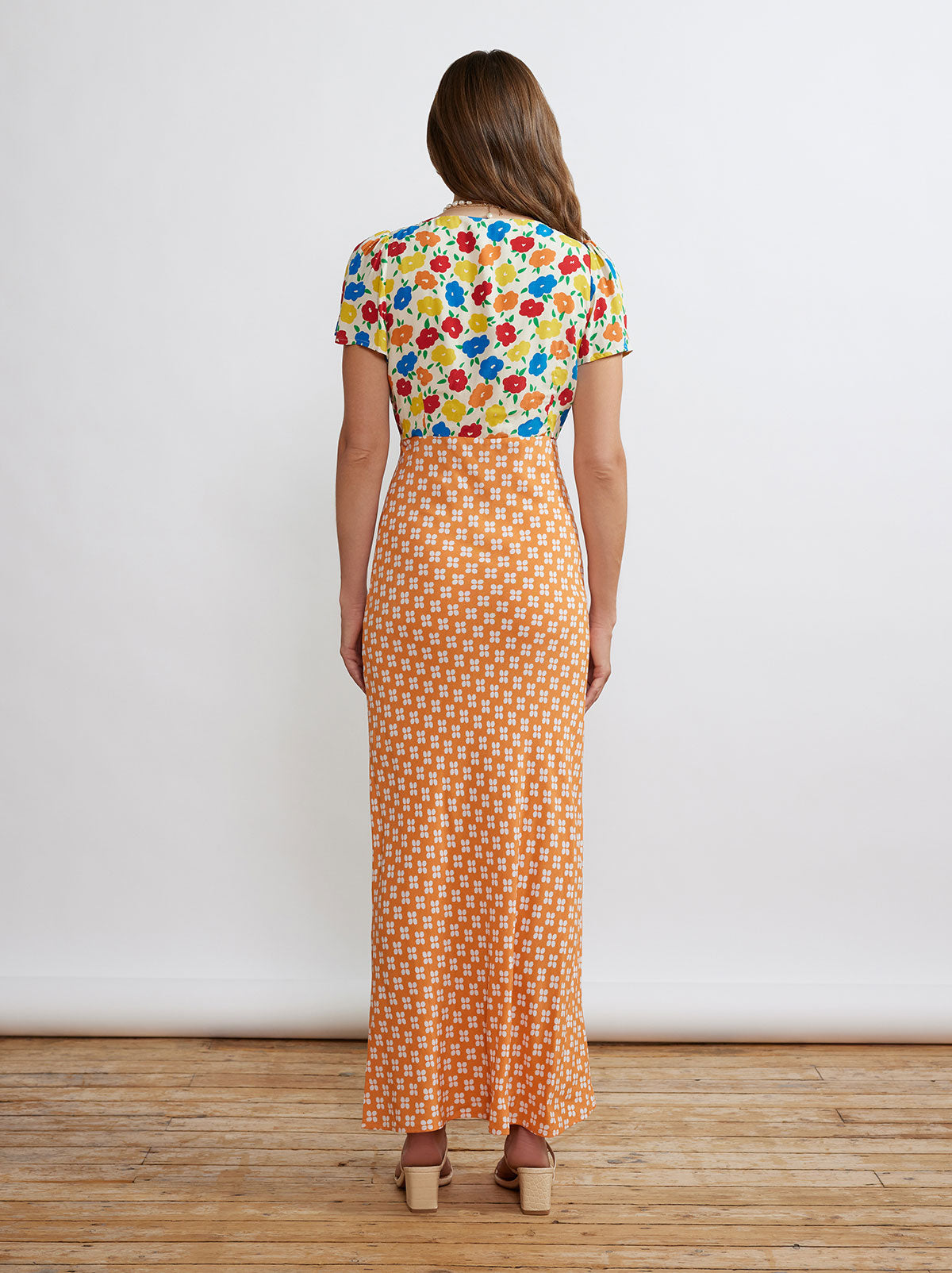 Effie Mixed Print Midi Dress By KITRI Studio