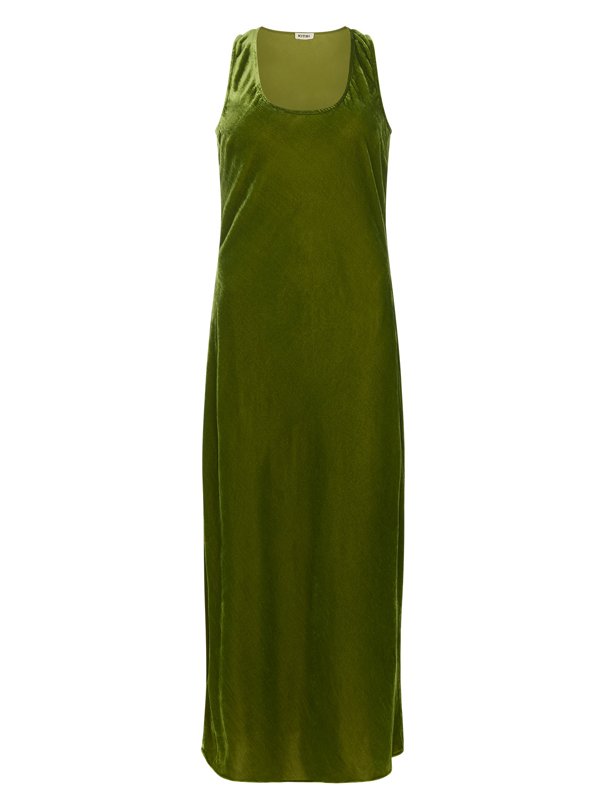 Elise Olive Velvet Dress By KITRI Studio