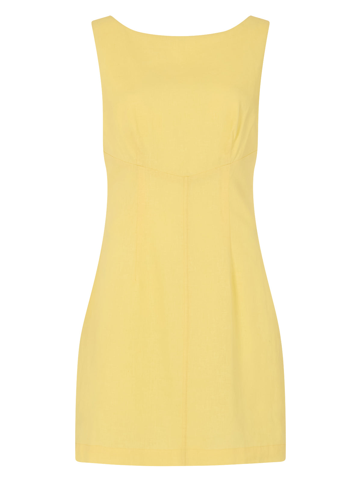 Elodie Pastel Yellow Cotton Linen Mini Dress | KITRI Studio Elodie Pastel Yellow Cotton Linen Mini Dress | KITRI Studio