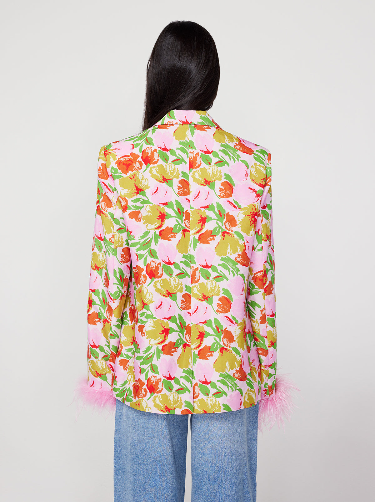 Emilia Pink Garden Floral Blazer By KITRI Studio