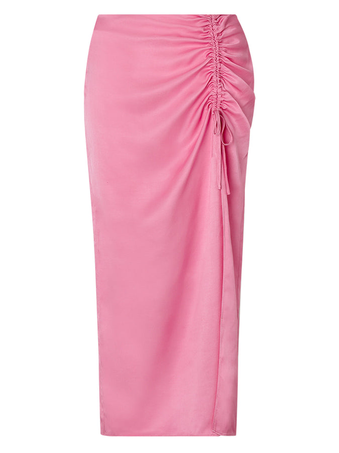 Emmeline Pink Ruched Skirt | KITRI Studio