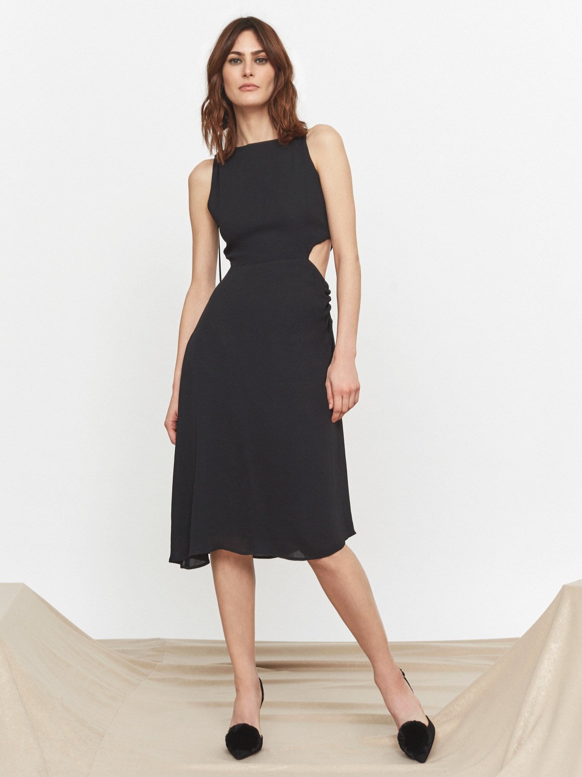 Flora Cutout Ruched Dress