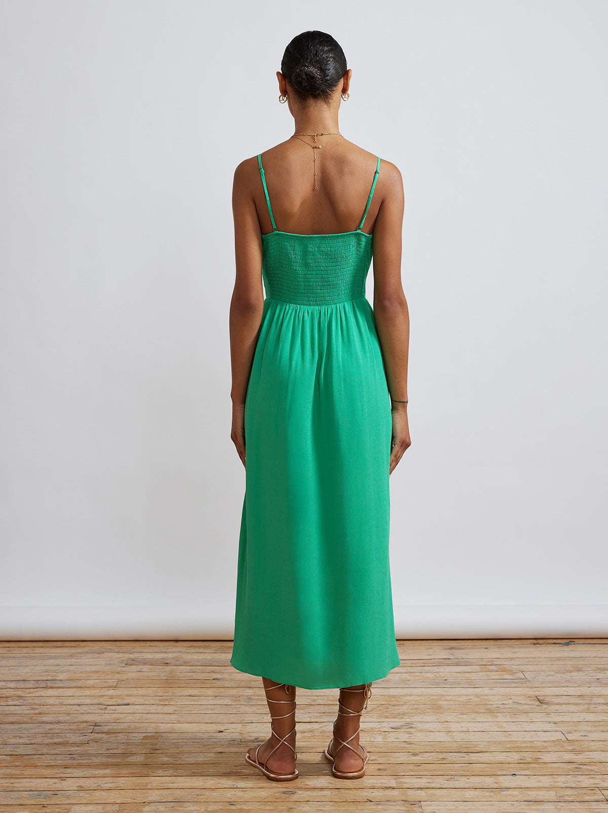Genevieve Green Midi Dress by KITRI Studio