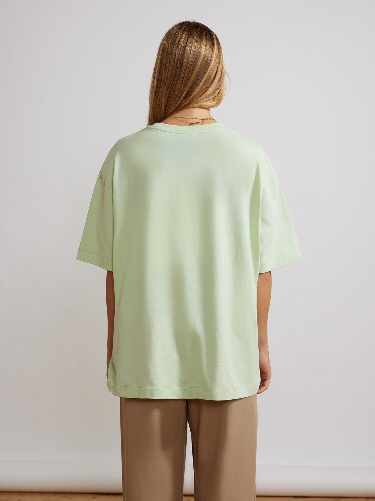 Gia Mint Green Palm Springs Print Oversized Tshirt By KITRI Studio