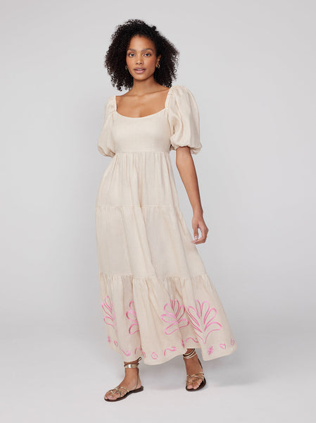 Gianna Embroidered Maxi Dress KITRI Studio