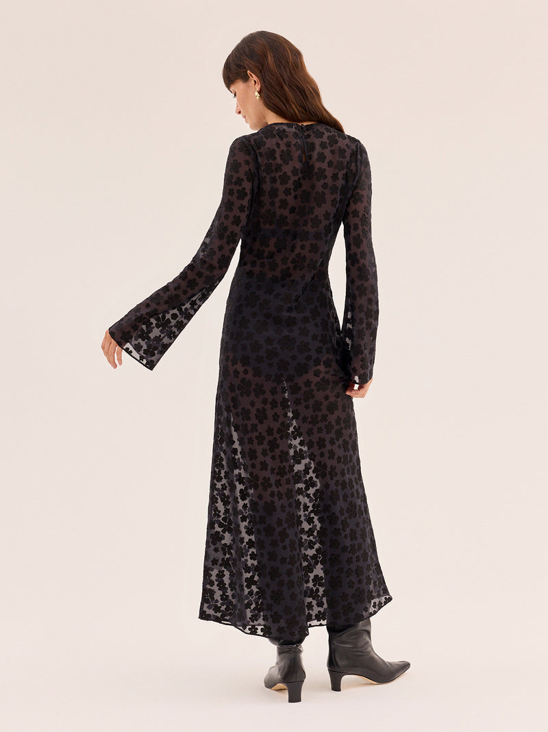 Giselle Black Floral Dress By KITRI Studio