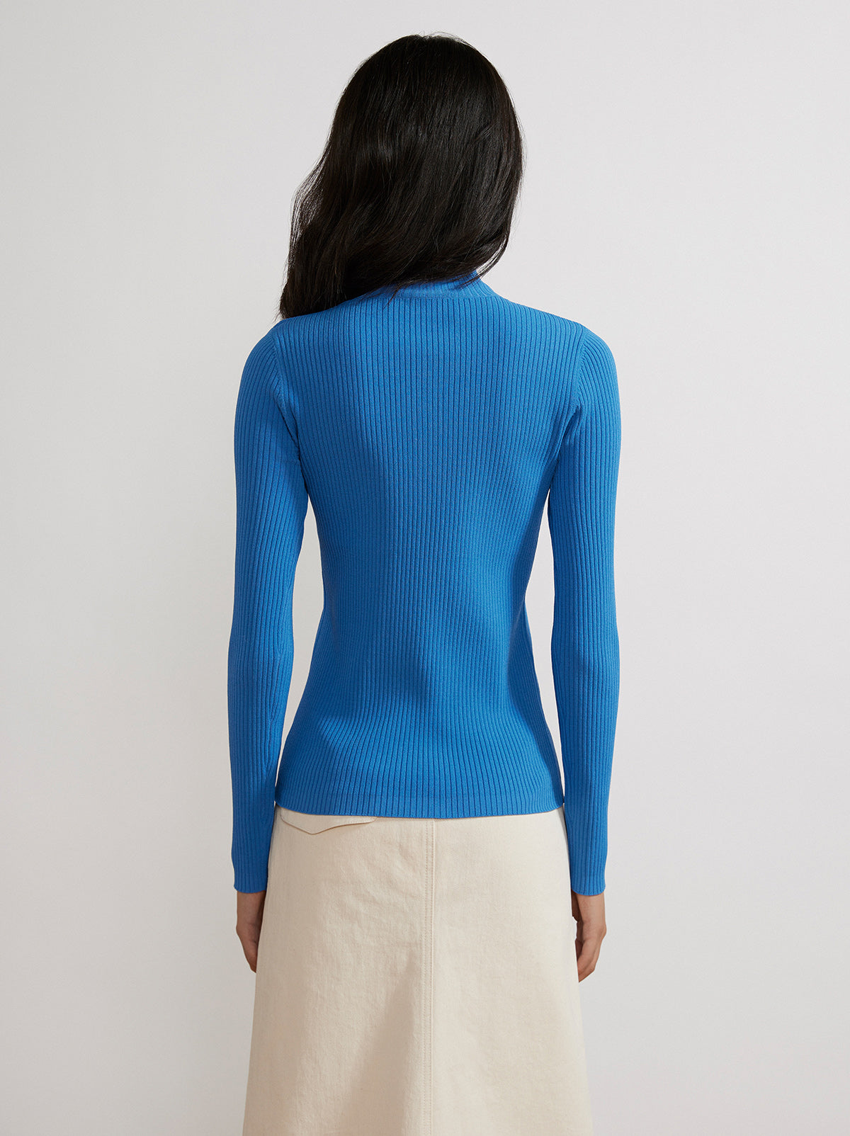 Halle Cobalt Blue Cutout Knit Top By KITRI Studio