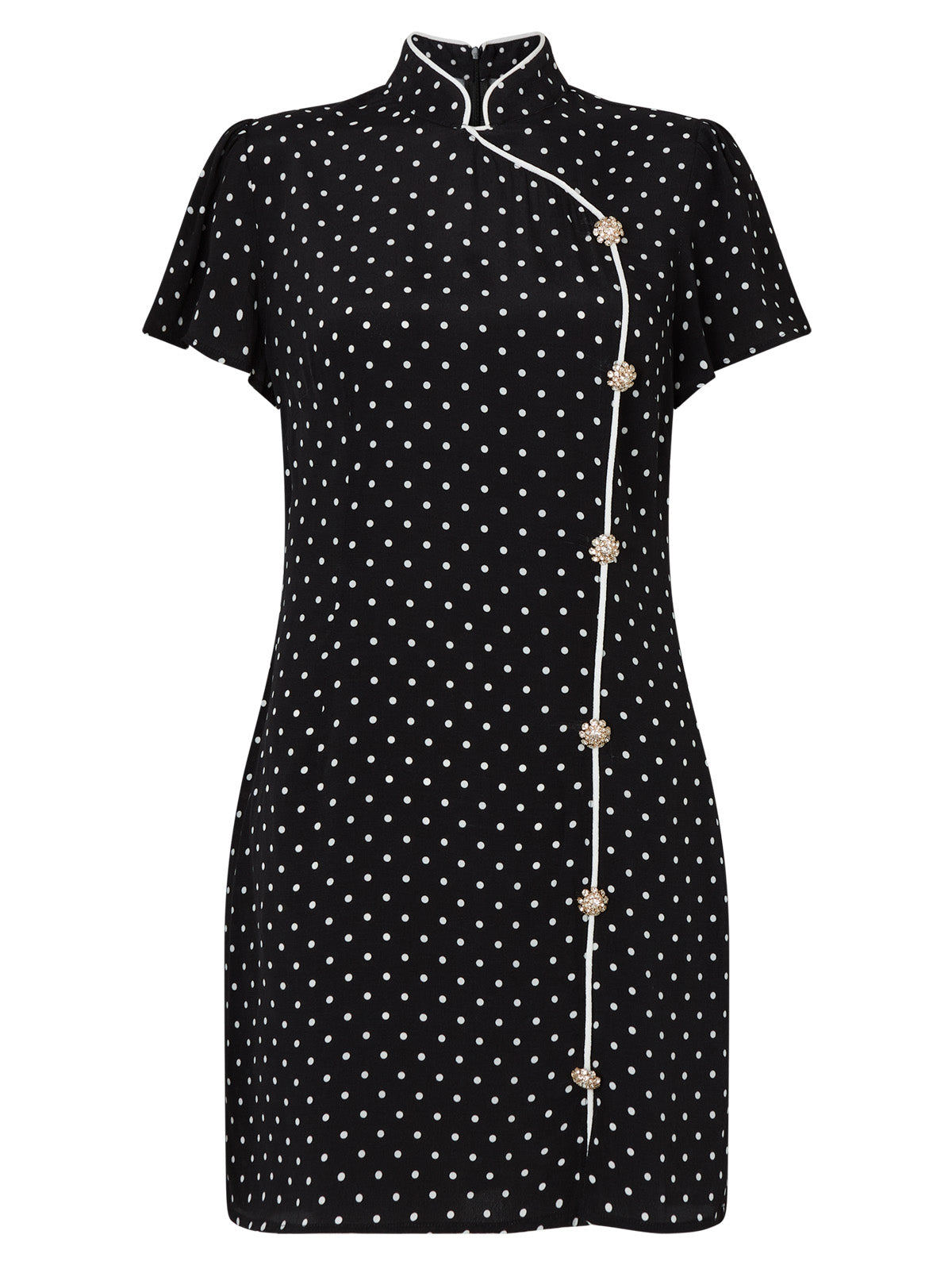 kitri harlow embroidered denim mini dress Kitri Harlow Floral-embroidered Denim Mini Dress KITRI