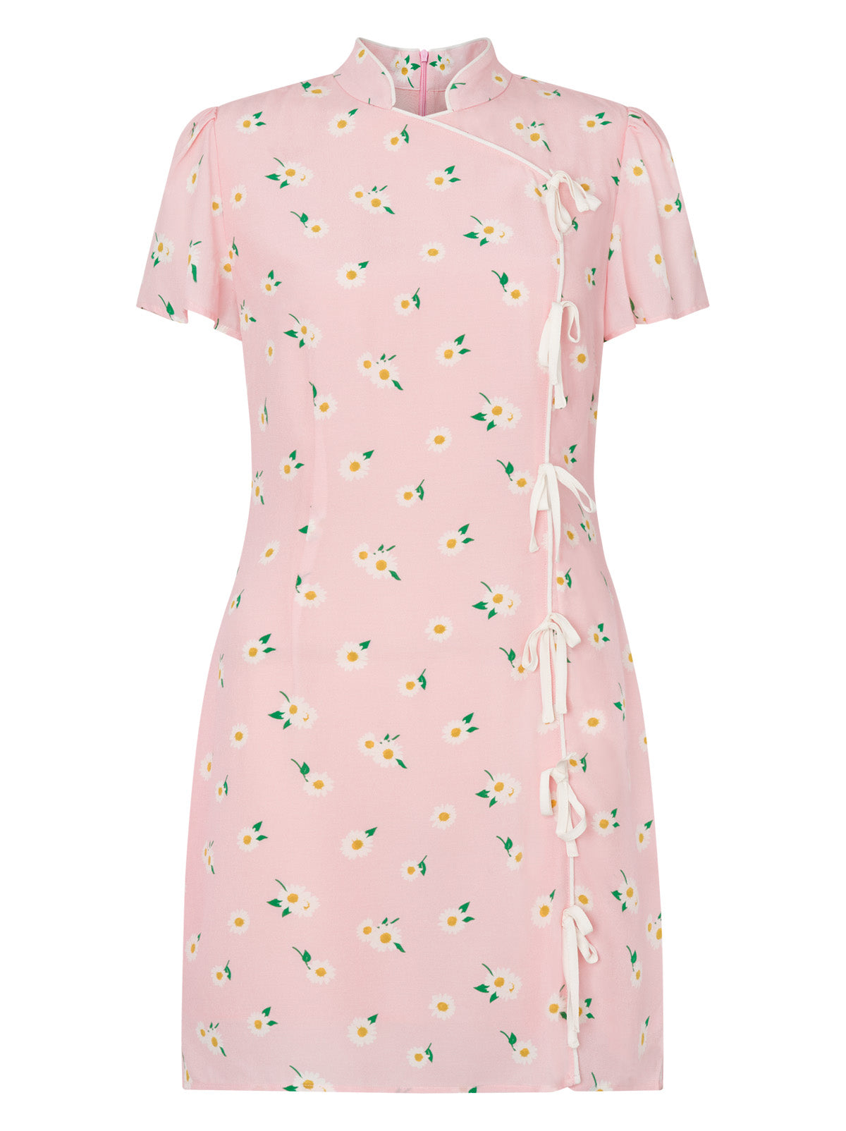 Harlow Pink Daisy Mini Dress by KITRI Studio