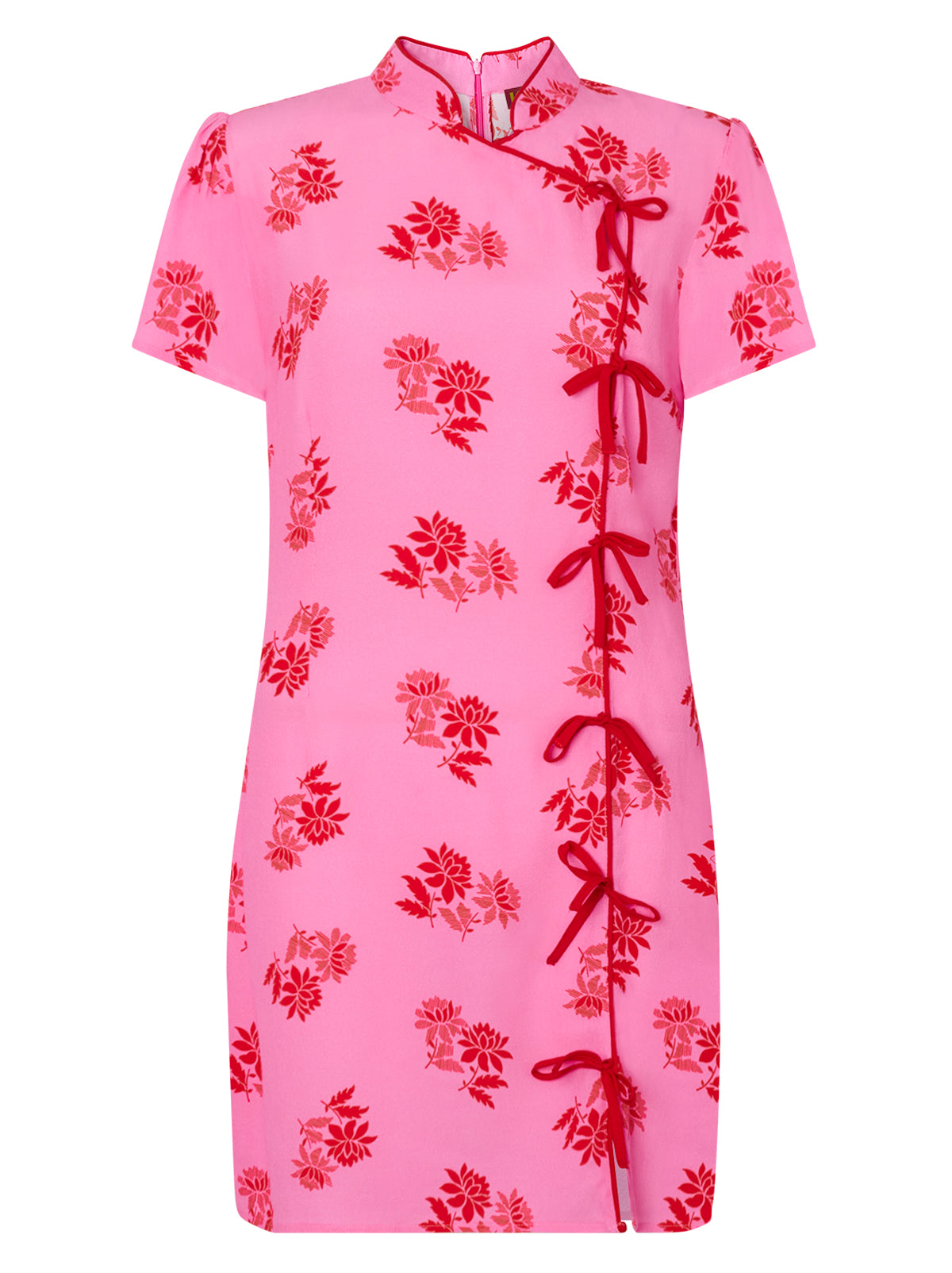 Harlow Pink Floral Mini Dress By KITRI Studio