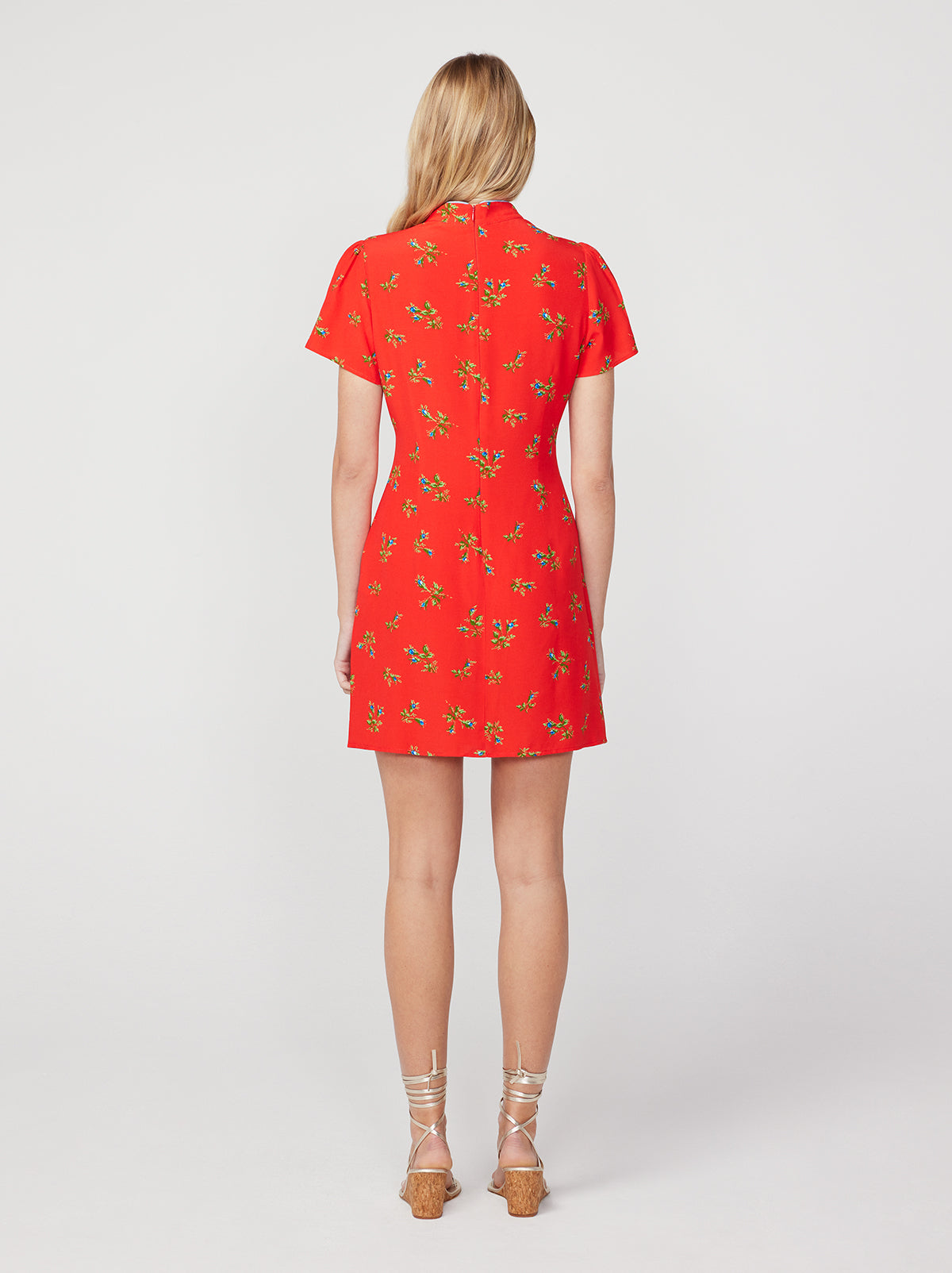 Harlow Red Rosebud Mini Dress By KITRI Studio
