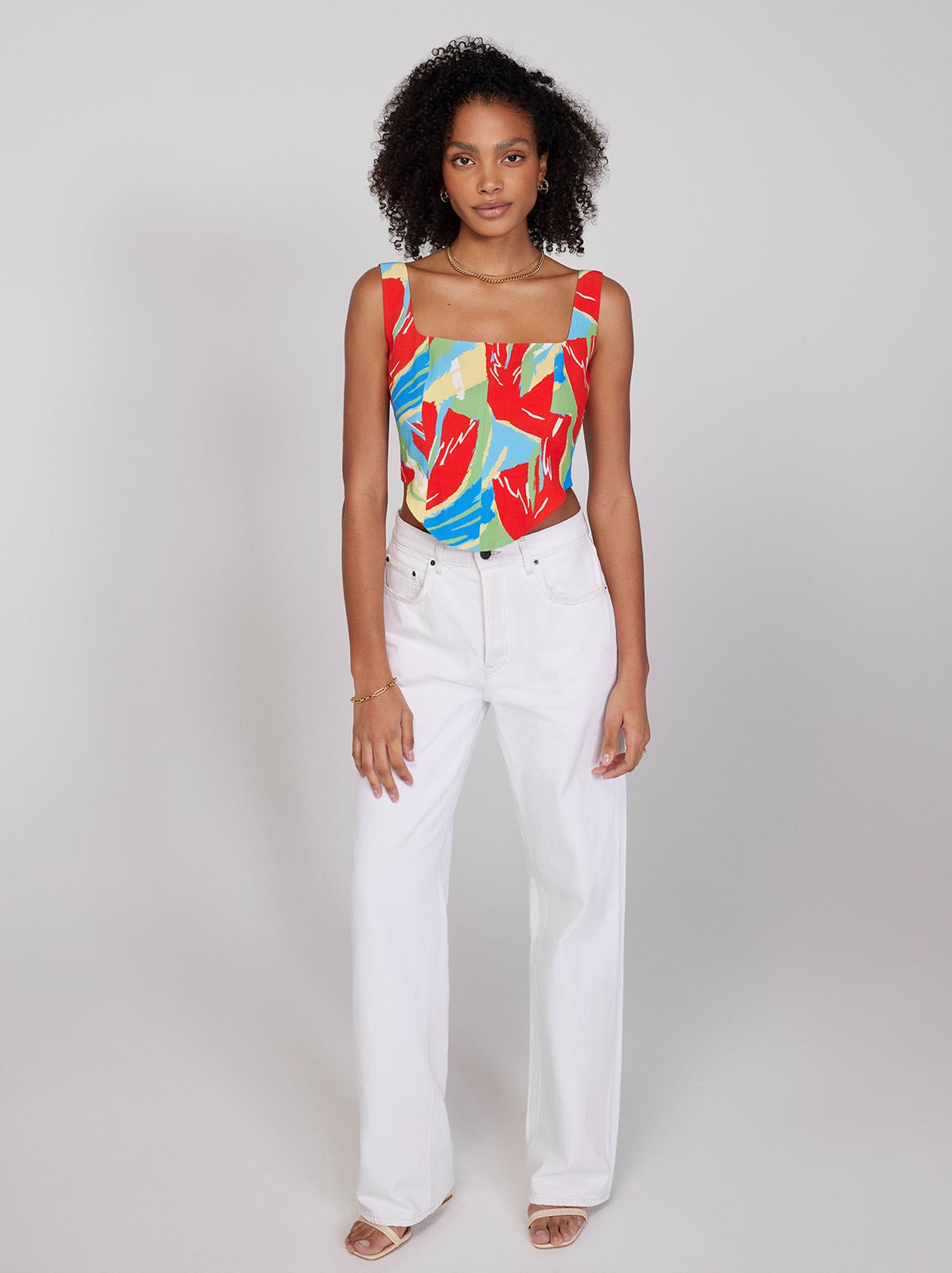Ines Abstract Print Top By KITRI Studio