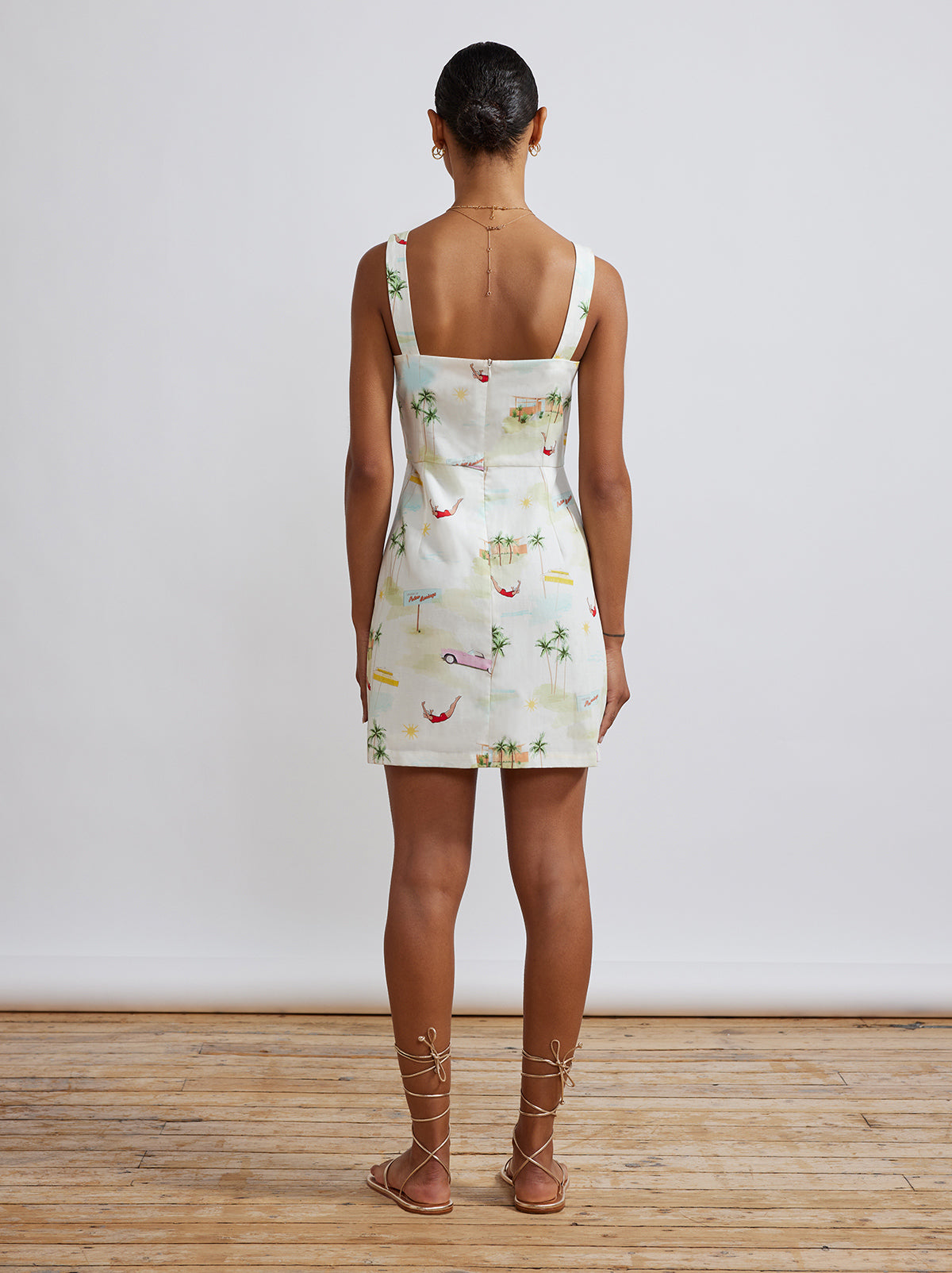 Ivy Palm Springs Print Mini Dress By KITRI Studio