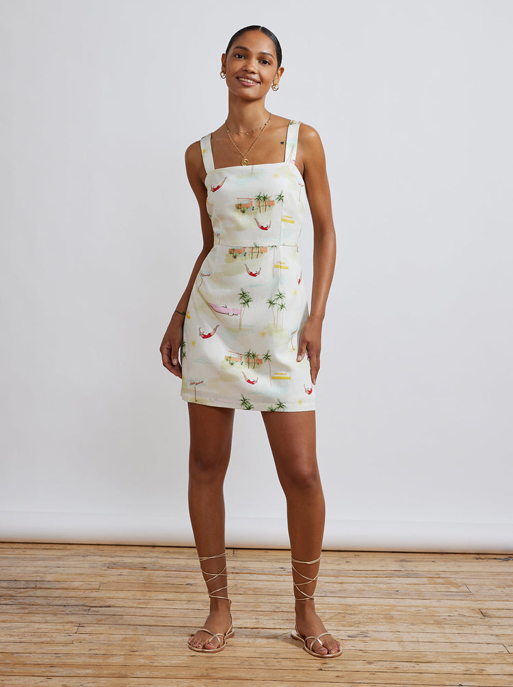 Ivy Palm Springs Print Mini Dress By KITRI Studio