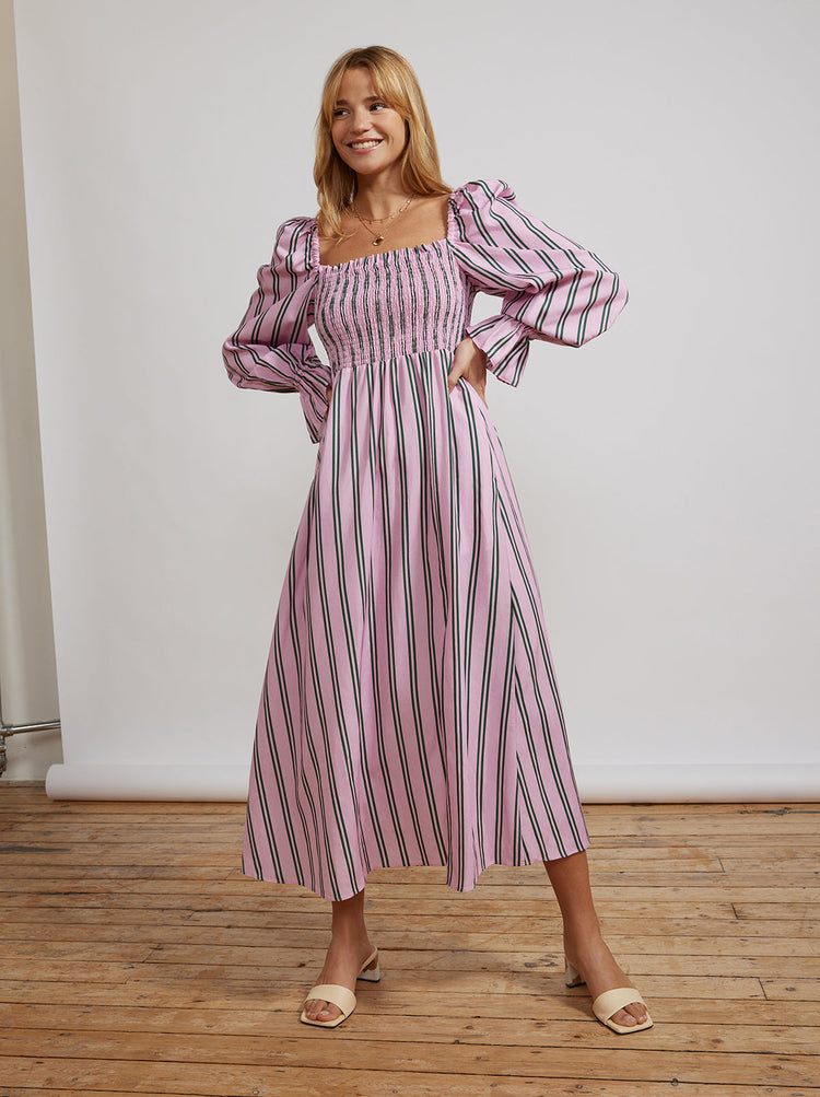 Jolene Palm Springs Stripe Dress By KITRI Studio