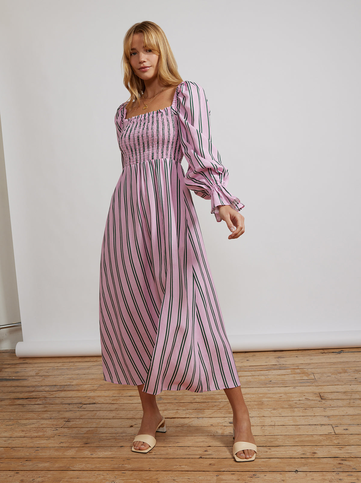 Jolene Palm Springs Stripe Dress By KITRI Studio