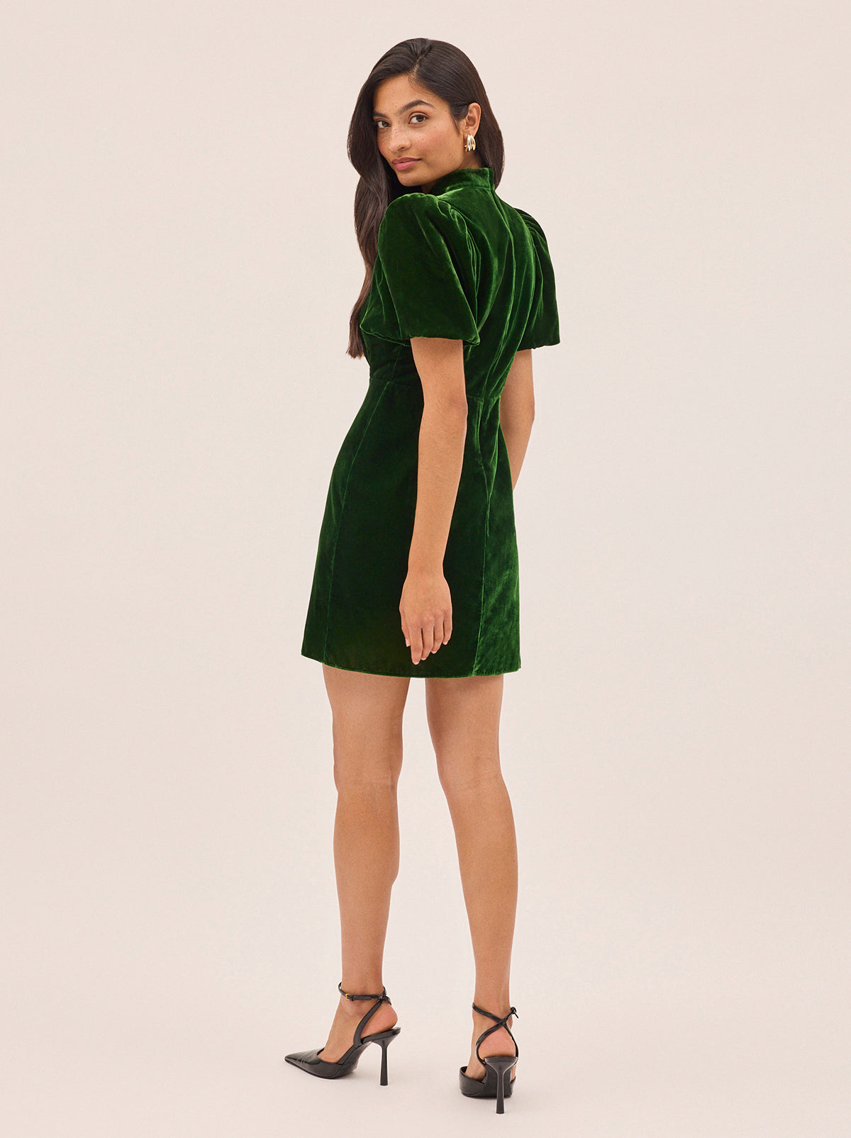 Josette Green Velvet Mini Dress | KITRI Studio Josette Green Velvet Mini Dress | KITRI Studio