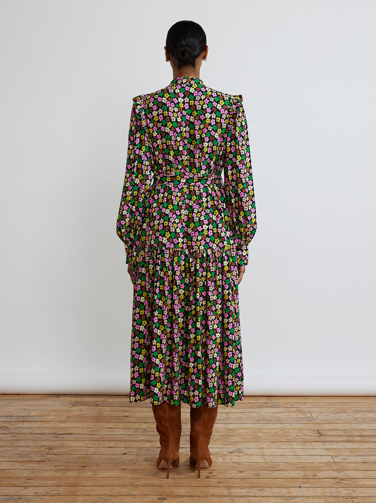 Julianne Multi Floral Shirt Dress by KITRI Studio