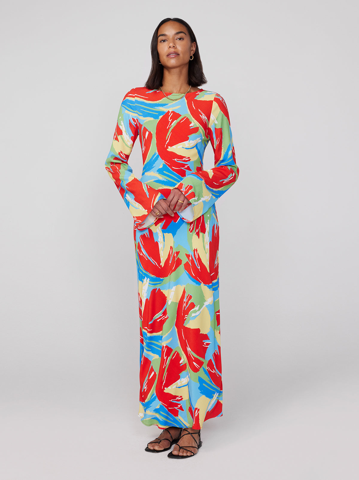 Keira Abstract Print Dress