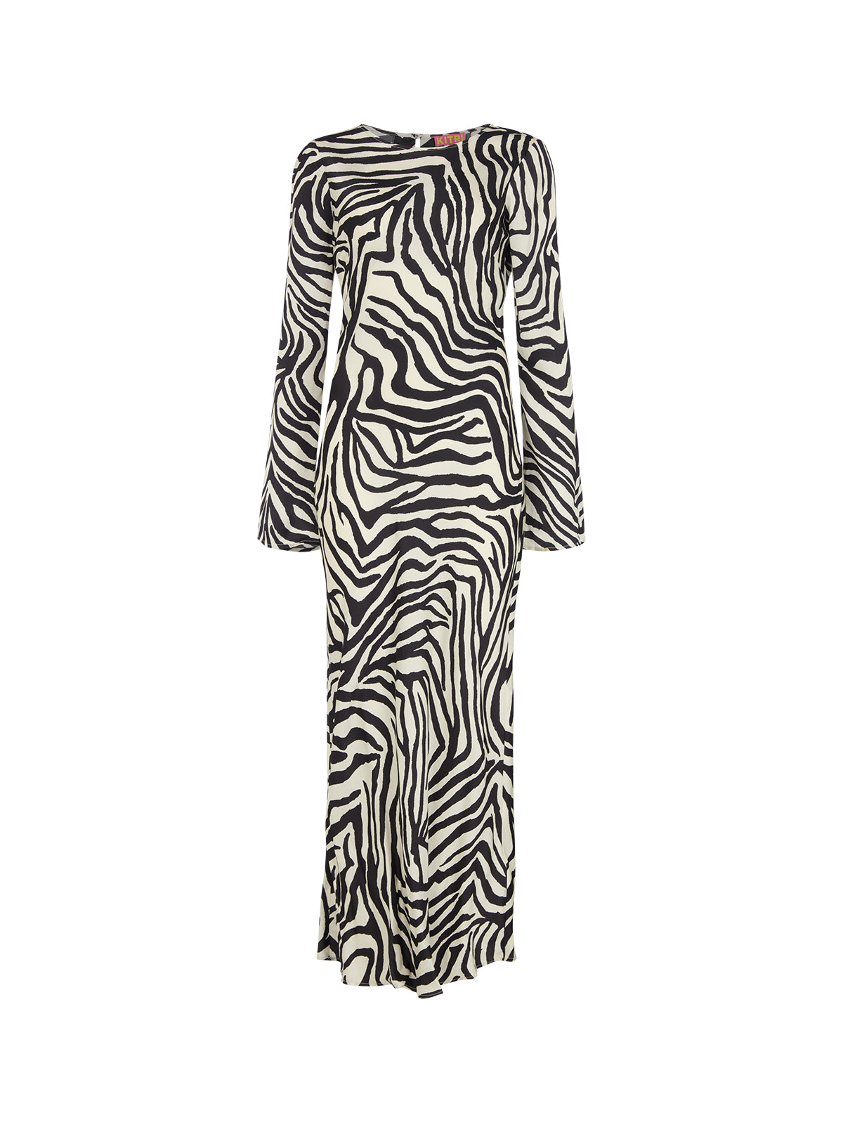 Keira Zebra Print Satin Dress By KITRI Studio