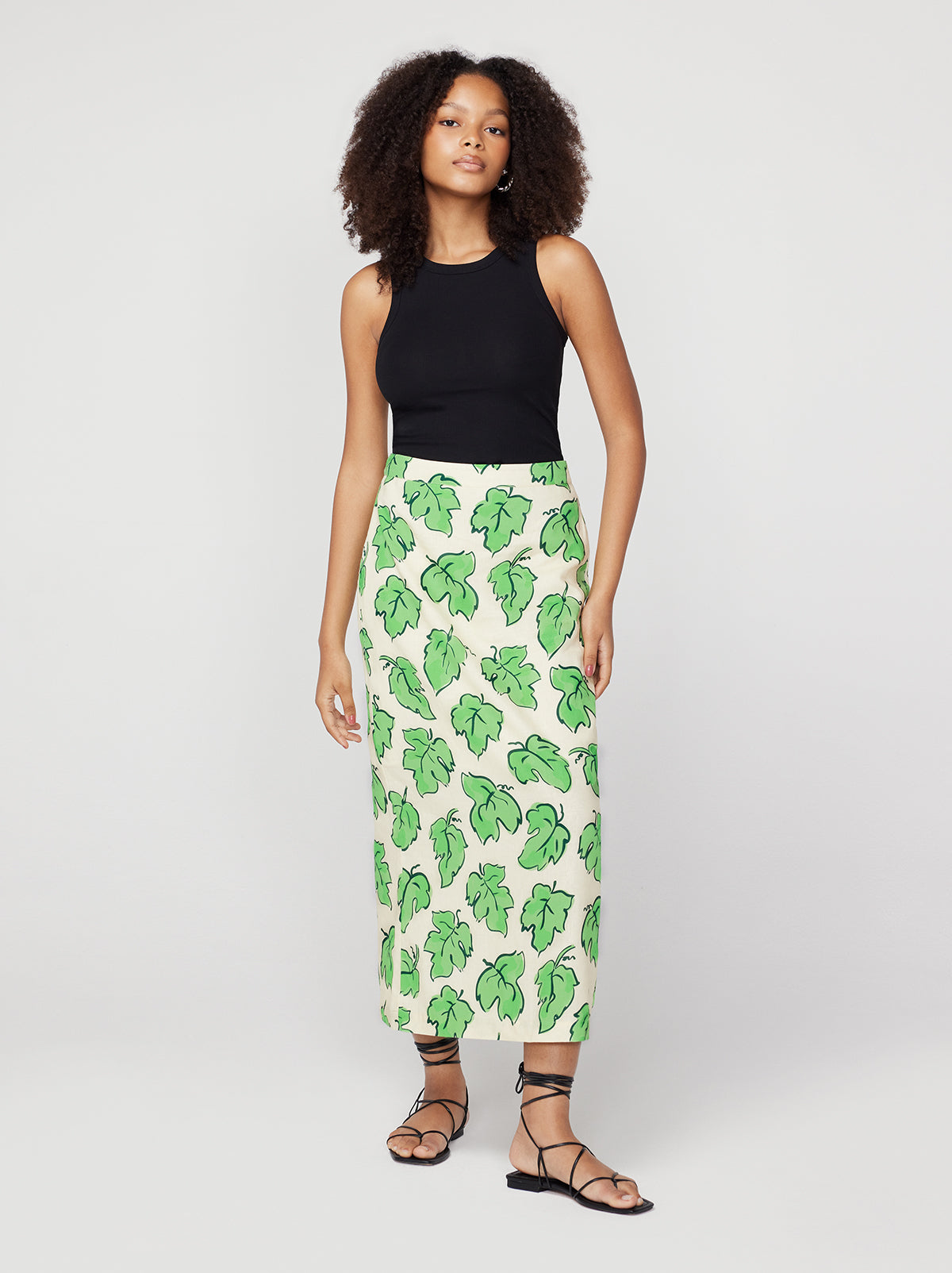 Laurel Green Vine Leaf Skirt By KITRI Studio