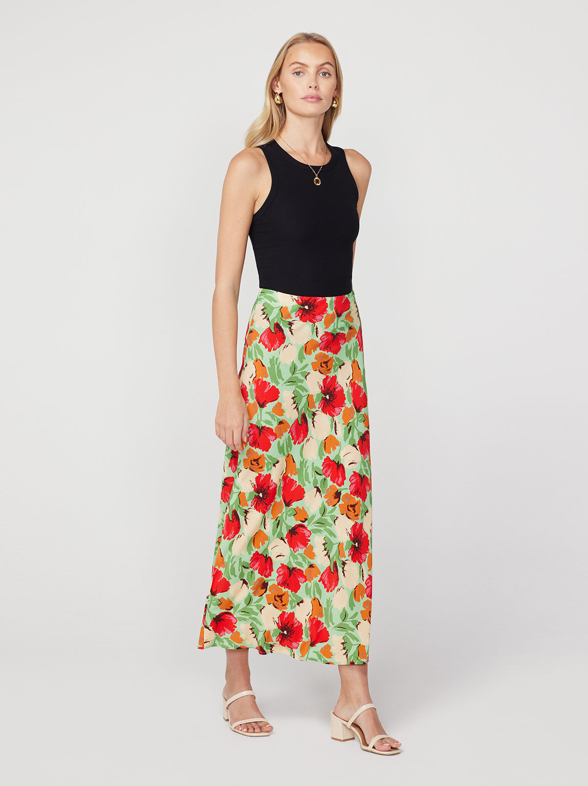 Layla Green Garden Floral Skirt | KITRI Studio