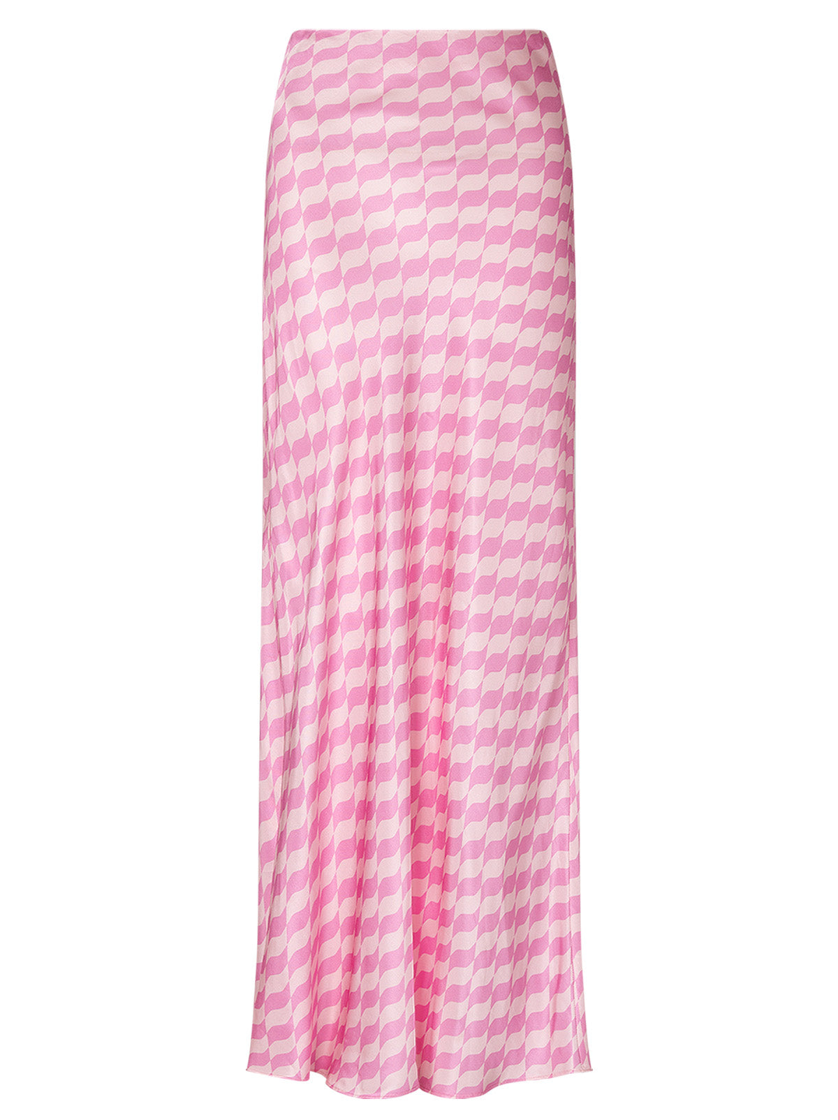 Layla Pink Wavy Tile Skirt by KITRI Studio