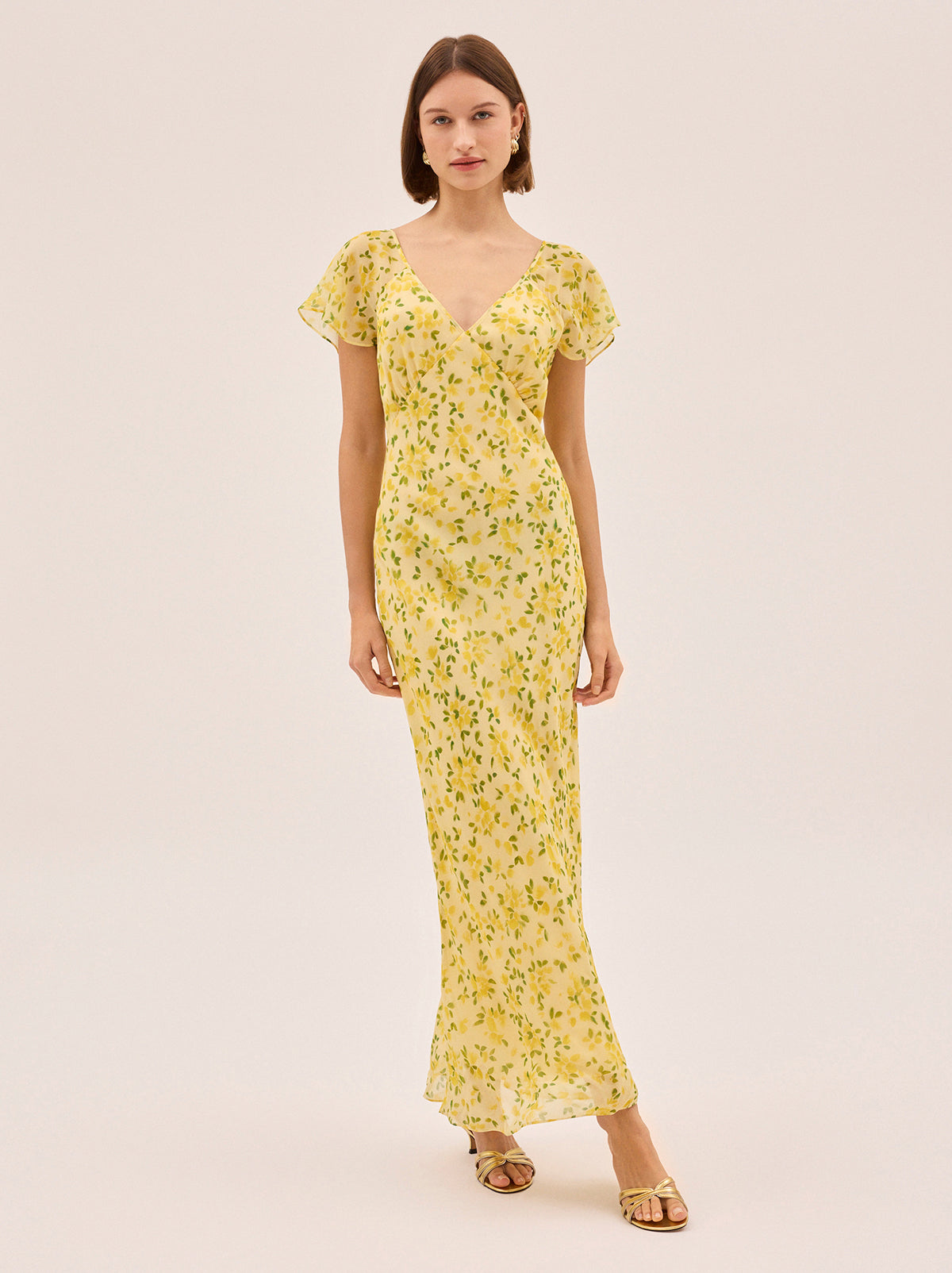 Libby Butter Petal Print Dress By KITRI Studio
