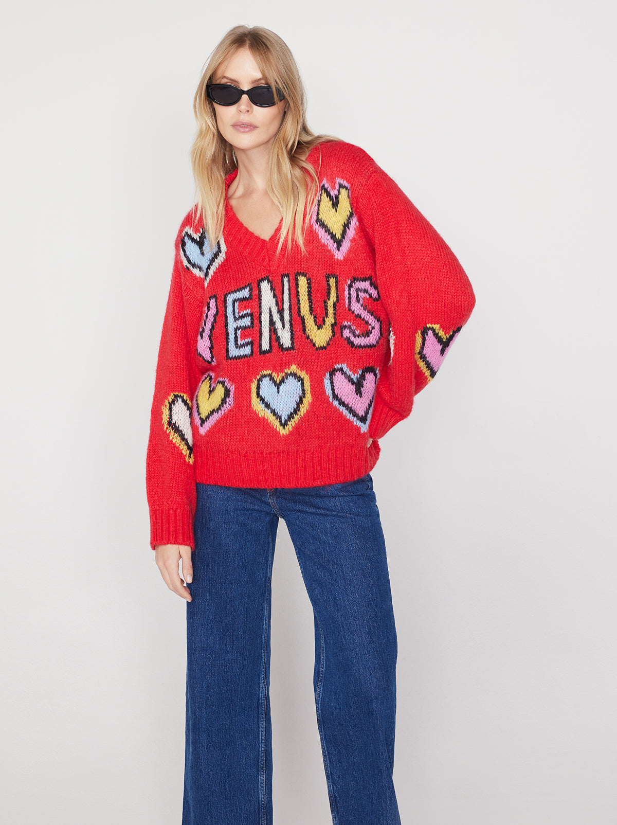 Linnea Venus Intarsia Knit Sweater KITRI Studio