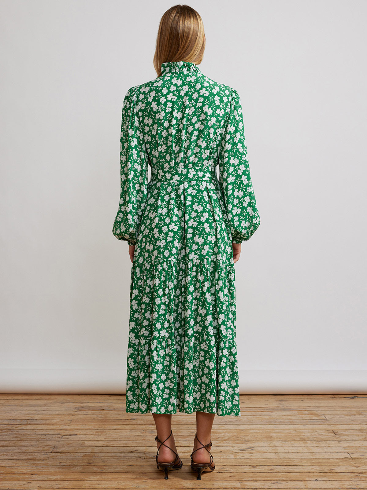 Lori Green Floral Shirt Dress By KITRI Studio