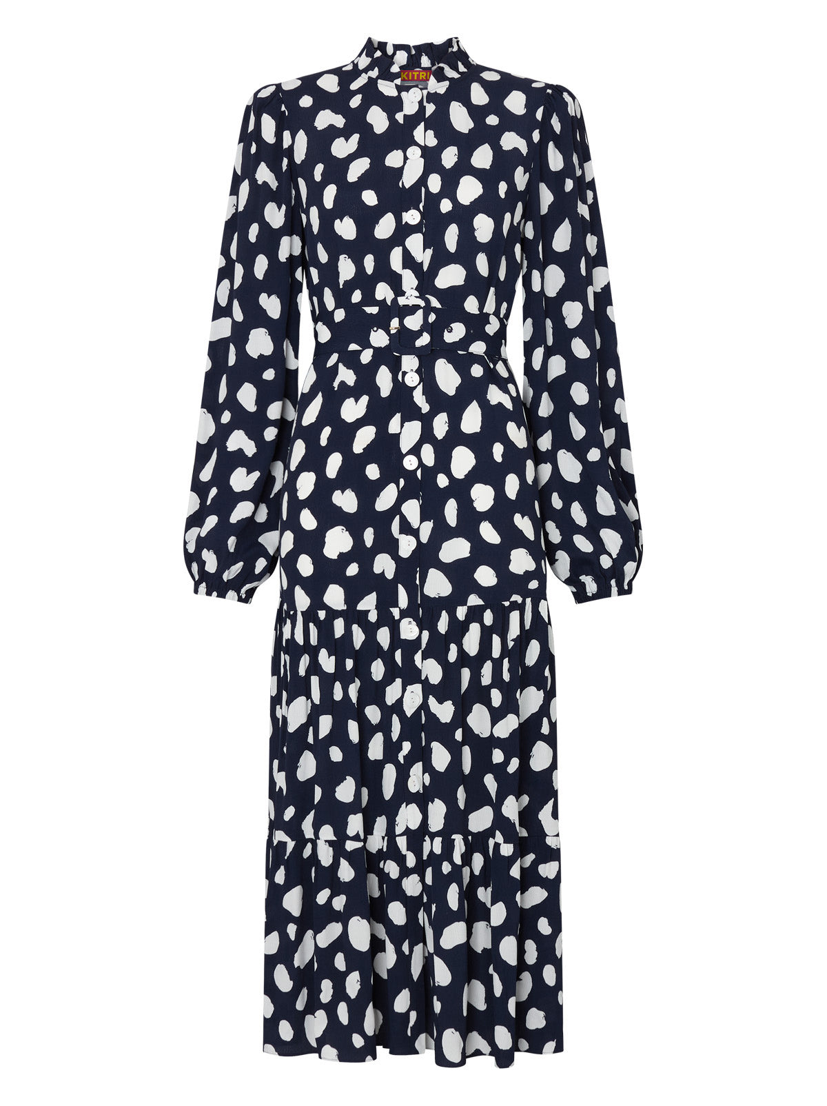 Lori Navy Animal Spot Dress By KITRI Studio