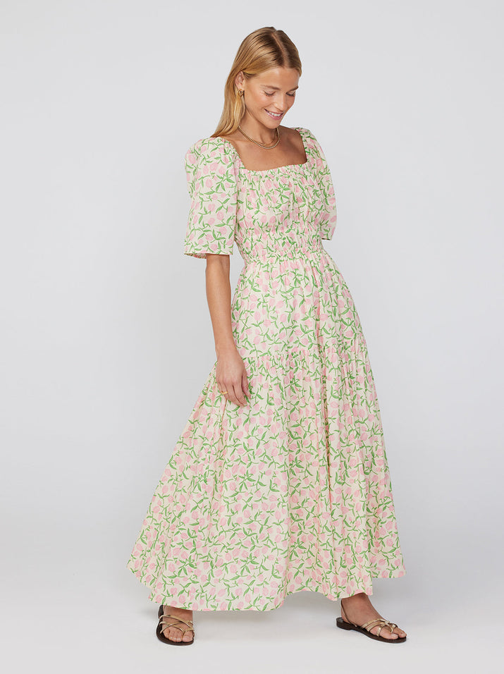 Louisa Tulip Print Maxi Dress | KITRI Studio