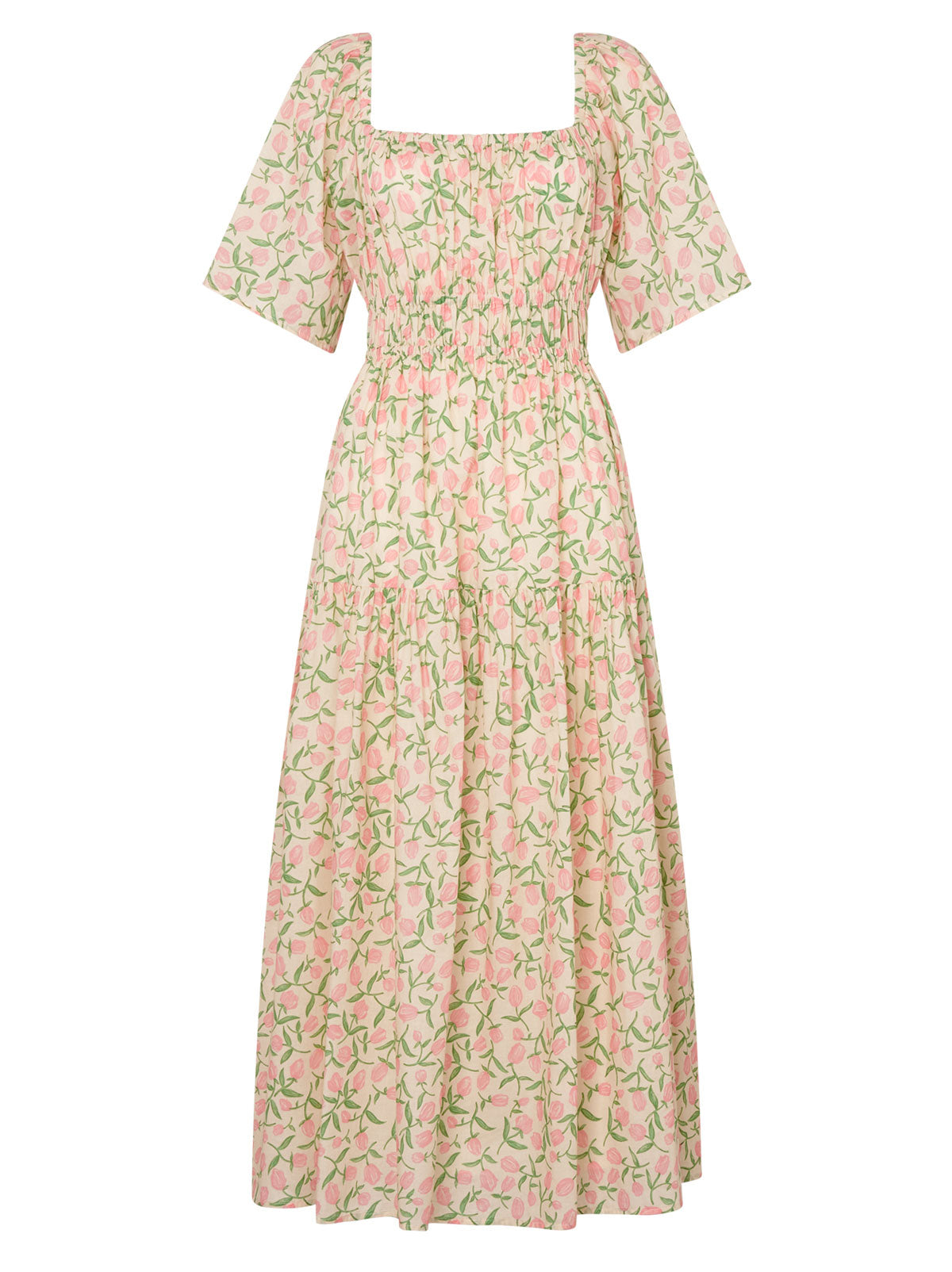 Louisa Tulip Print Maxi Dress KITRI Studio