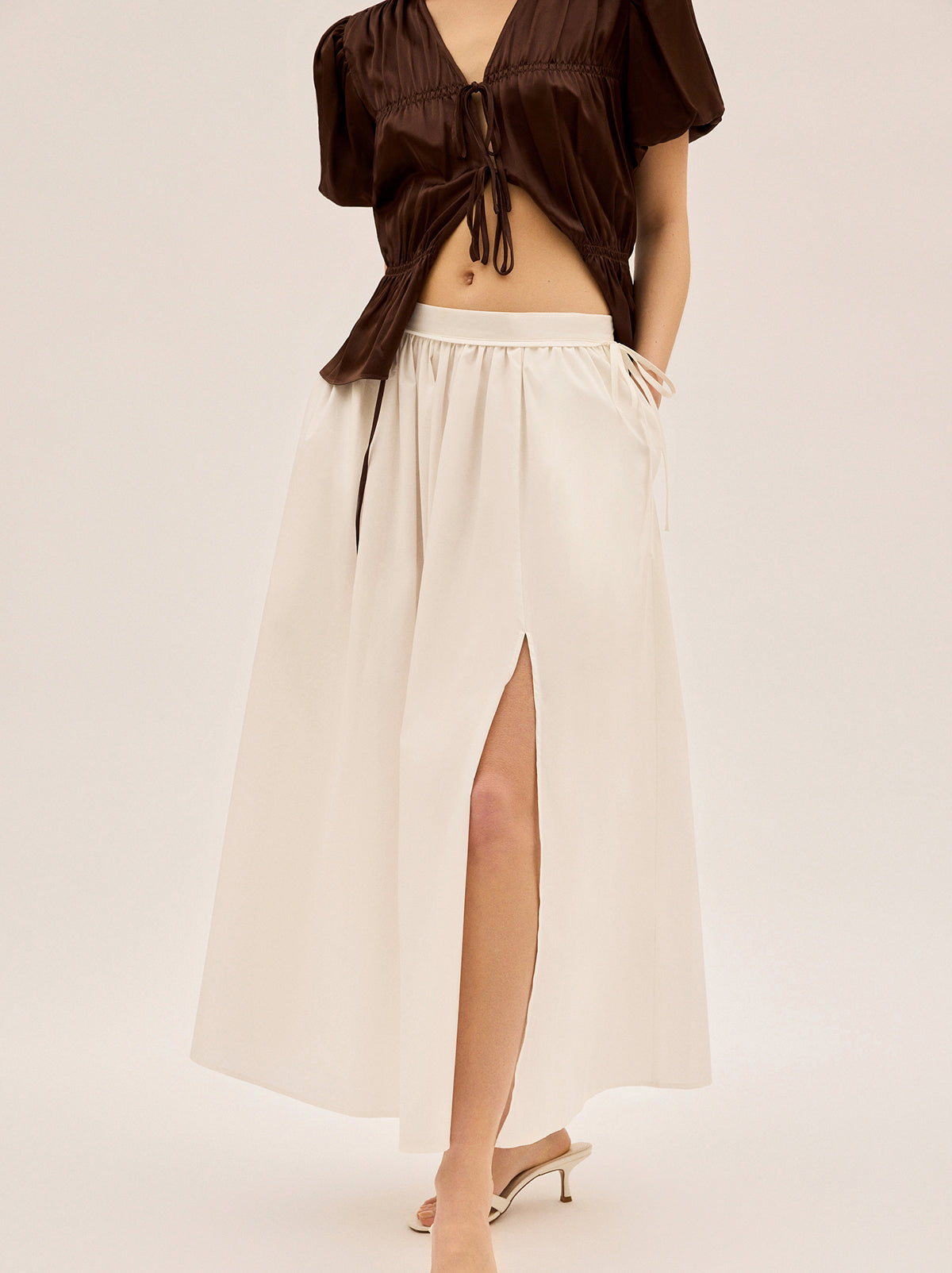 Lucinda White Cotton Skirt By KITRI Studio