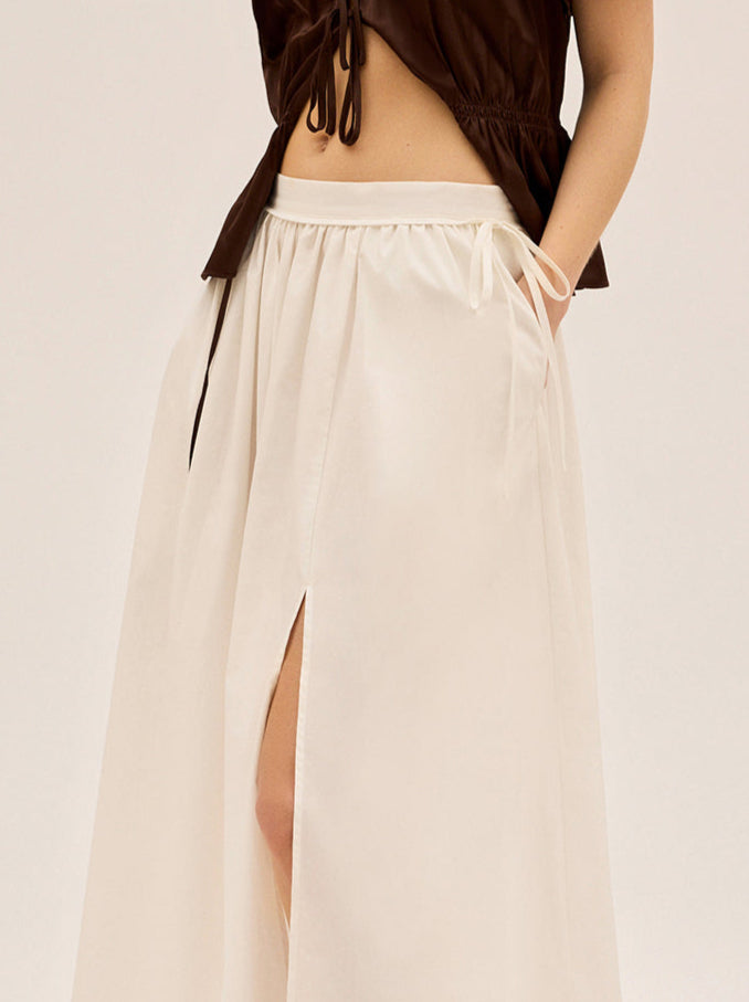 Lucinda White Cotton Skirt By KITRI Studio